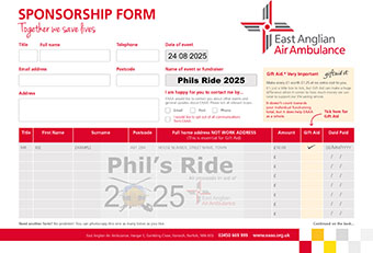 Link to sponsorship form