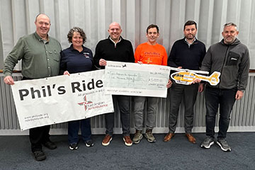 Witchford Sportsman Dinner cheque presentation of £5,000